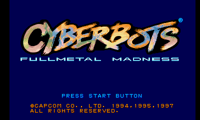 Cyberbots: Full Metal Madness Title Screen